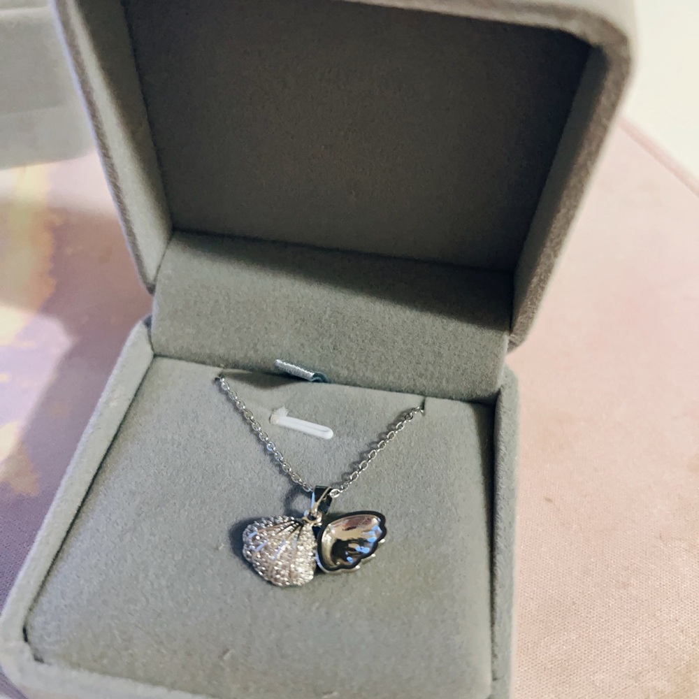 Silver necklace (shell)
